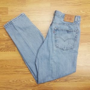 Men's Levi's 550 relaxed fit light wash blue jeans